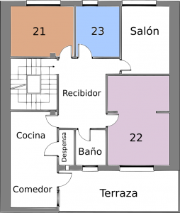 Plano 2º - Habitaciones